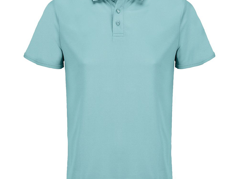 Рубашка поло унисекс Pitcher, голубая (морская волна)