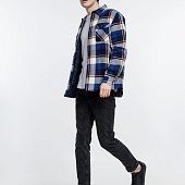 Куртка-рубашка оверсайз унисекс Noah, синяя