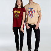 Футболка A God is High, гранатово-красная