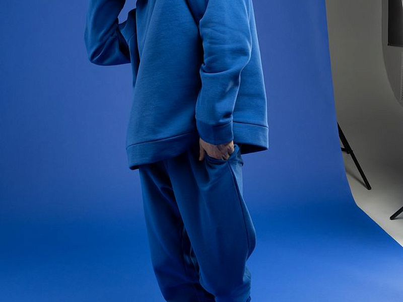 Худи унисекс H1, синее