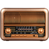Bluetooth-колонка с радио Beatnik, коричневая