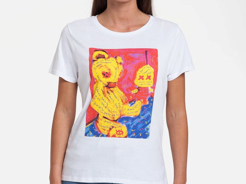 Футболка женская I Don't See You, белая