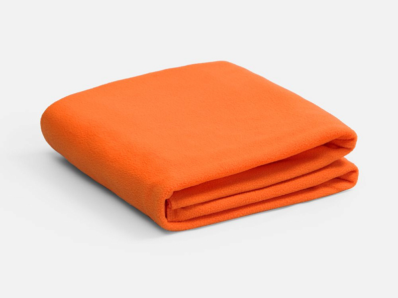 Флисовый плед Warm&Peace XL, оранжевый
