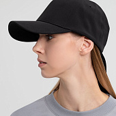 Бейсболка Kosmos, черная