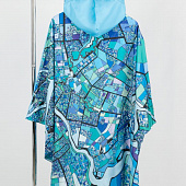 Дождевик-пончо AquaStop взрослый на заказ, разноцветный, единый размер