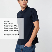 Рубашка поло мужская Summer 170, темно-синяя (navy)