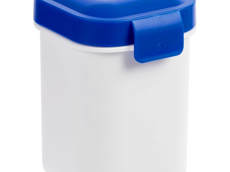 Ланчбокс для снеков Lunch Crunch, белый с синим