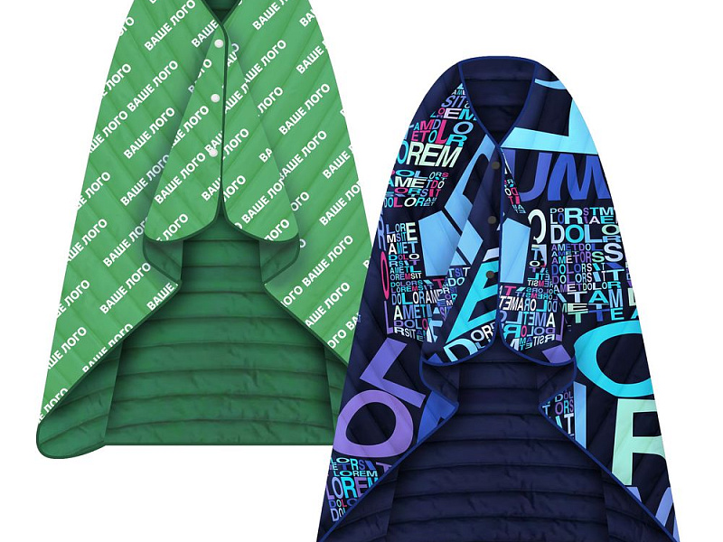 Плед-пончо Blanket Print на заказ