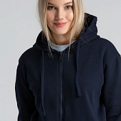 Толстовка на молнии с капюшоном Siverga Heavy 2.0, темно-синяя