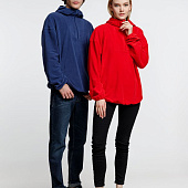 Анорак флисовый унисекс Fliska, темно-синий