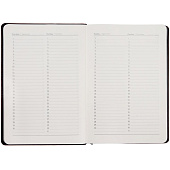 Ежедневник Alanis, недатированный, черный с красным