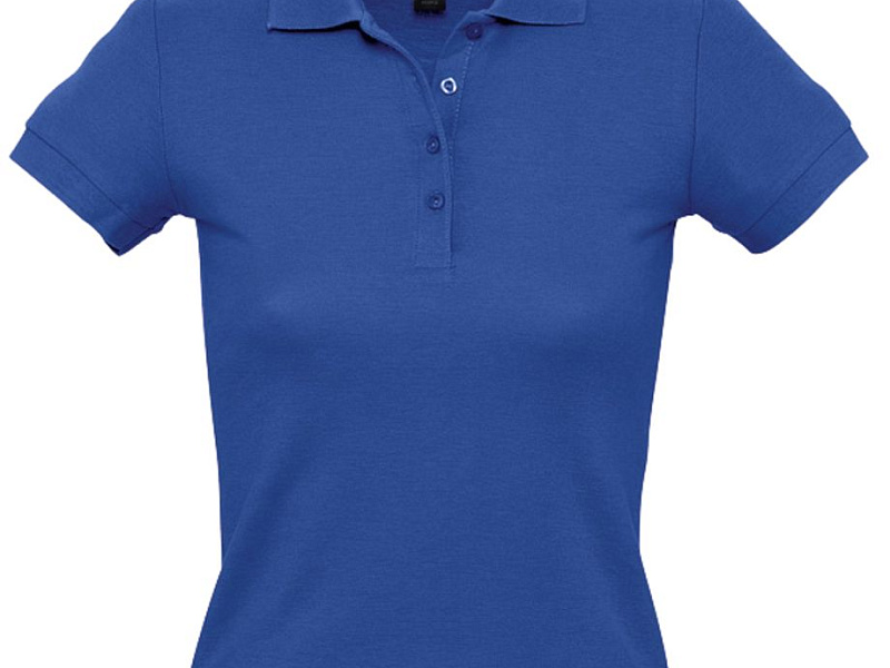 Рубашка поло женская People 210, ярко-синяя (royal)