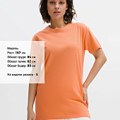 Футболка унисекс Regent 150, оранжевая (абрикосовая)