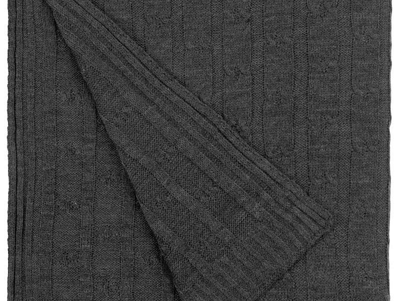 Плед Trenza, темно-серый