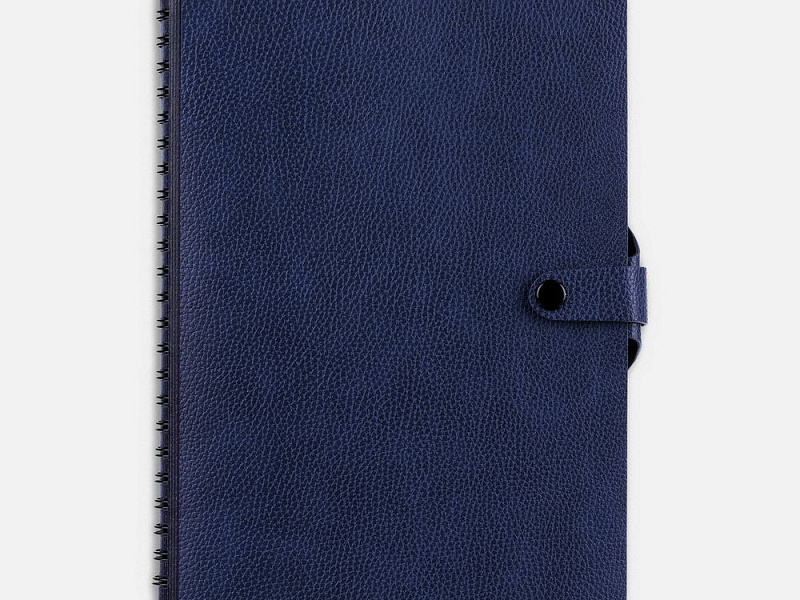 Ежедневник Strep Front на заказ, недатированный, синий