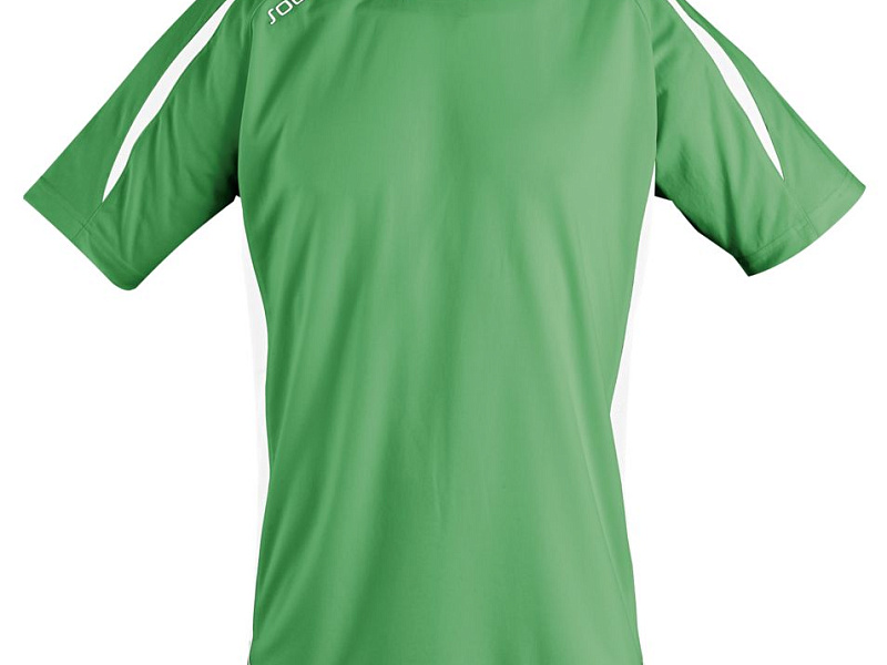 Футболка спортивная Maracana 140, зеленая с белым