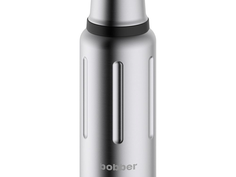 Термос Flask 1000, вакуумный, стальной матовый