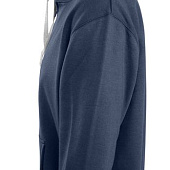 Толстовка мужская на молнии Soul Men 290 с контрастным капюшоном, темно-синяя