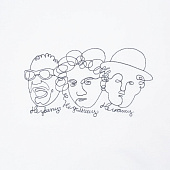 Свитшот «Три автора», белый