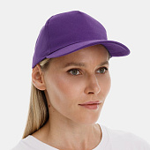 Бейсболка Long Beach, темно-фиолетовая