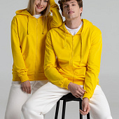 Толстовка на молнии с капюшоном Siverga 2.0, желтая