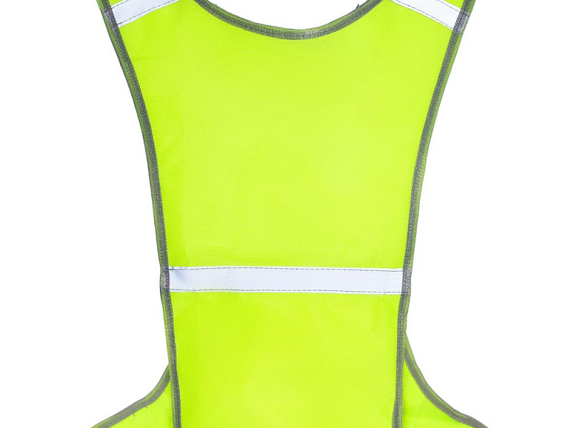 Светоотражающий жилет для бега с маячком Flash, желтый неон