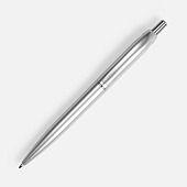 Ручка шариковая Bright Spark, серебристая