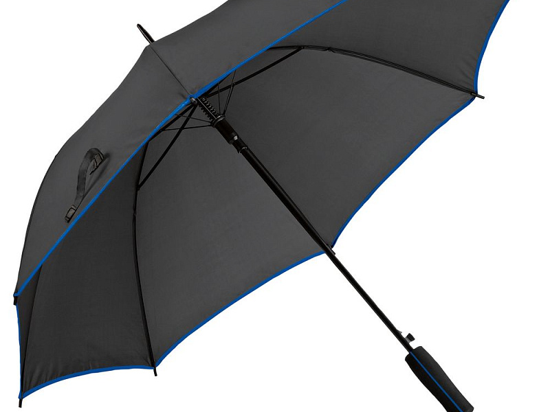 Зонт-трость Jenna, черный с синим