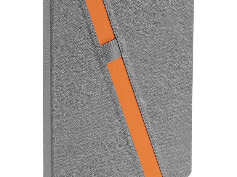 Ежедневник Rubikon на заказ, недатированный серо-оранжевый