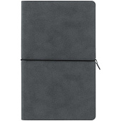 Ежедневник Nubuk, недатированный, темно-серый