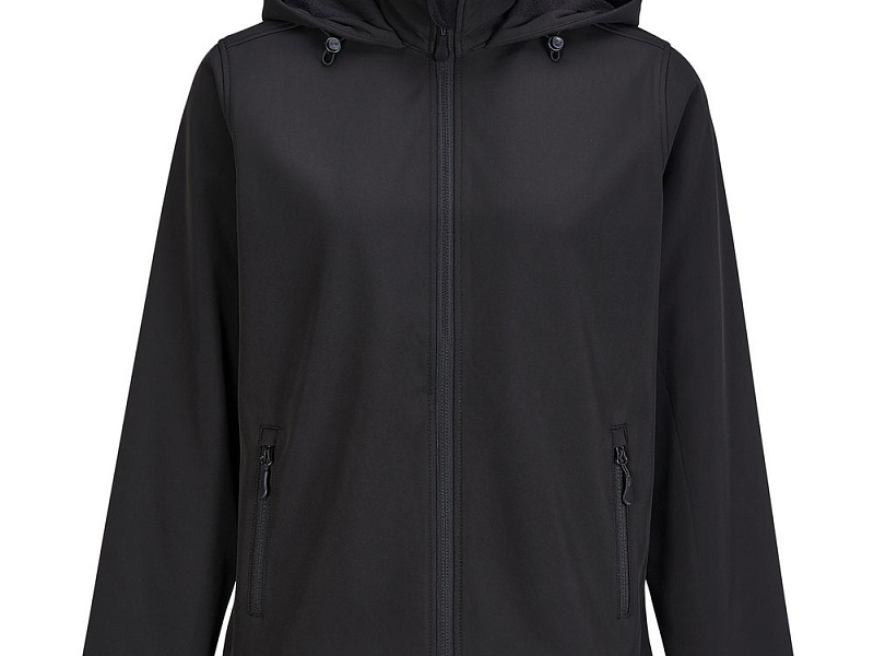 Куртка софтшелл с капюшоном женская Race Women, черная