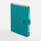 Ежедневник Strep Front на заказ, недатированный, бирюзовый