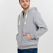 Толстовка на молнии Kulonga Sherpa, серый меланж