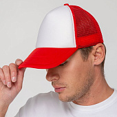 Бейсболка Sunbreaker, красная с белым