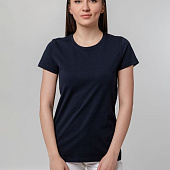 Футболка женская T-bolka Stretch Lady, темно-синяя (navy)