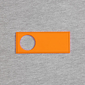 Лейбл из ПВХ с вырубкой «Круг», оранжевый неон