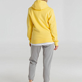 Толстовка с капюшоном унисекс King, желтая