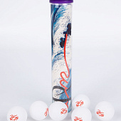 Набор из 6 мячей для настольного тенниса Pongo, белый