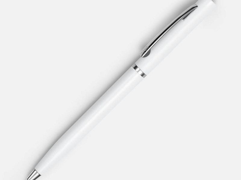 Ручка шариковая Euro Chrome, белая