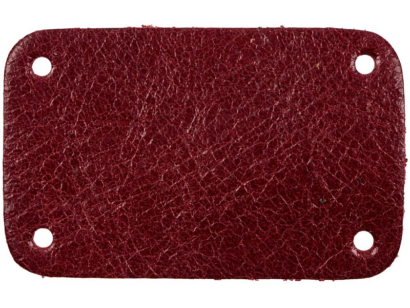 Лейбл кожаный Beta, S, красный