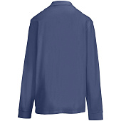 Рубашка поло унисекс с длинным рукавом Pacific LSL, синяя (джинс)