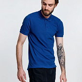 Рубашка поло мужская Adam, ярко-синяя