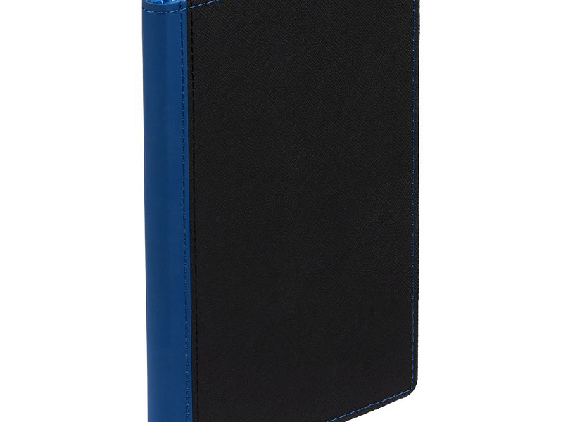 Ежедневник Nice Twice, недатированный, черный с синим