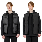 Жилет двусторонний V2, черный