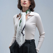 Платок шелковый Delicate, каллы