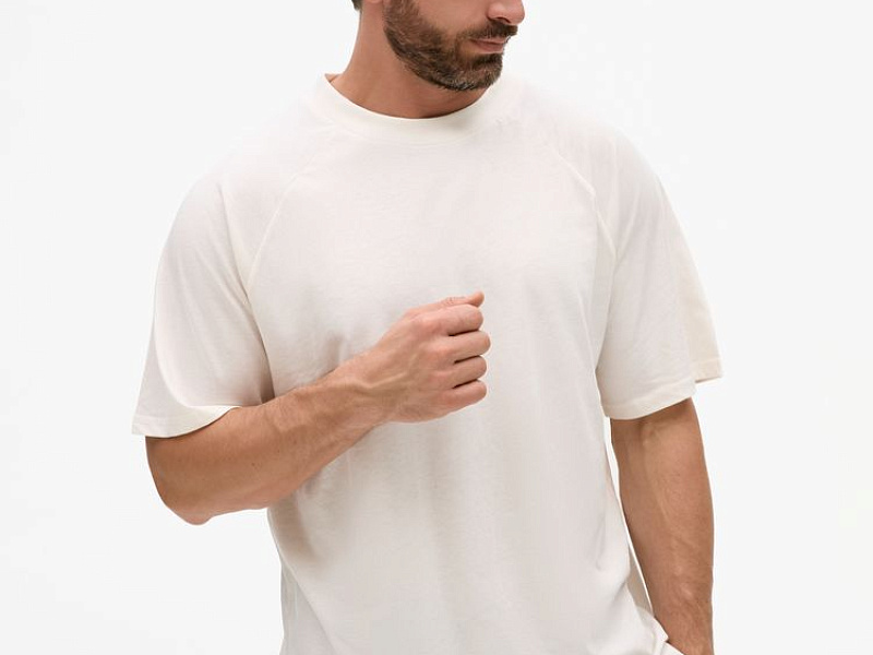 Футболка унисекс оверсайз T2, молочно-белая