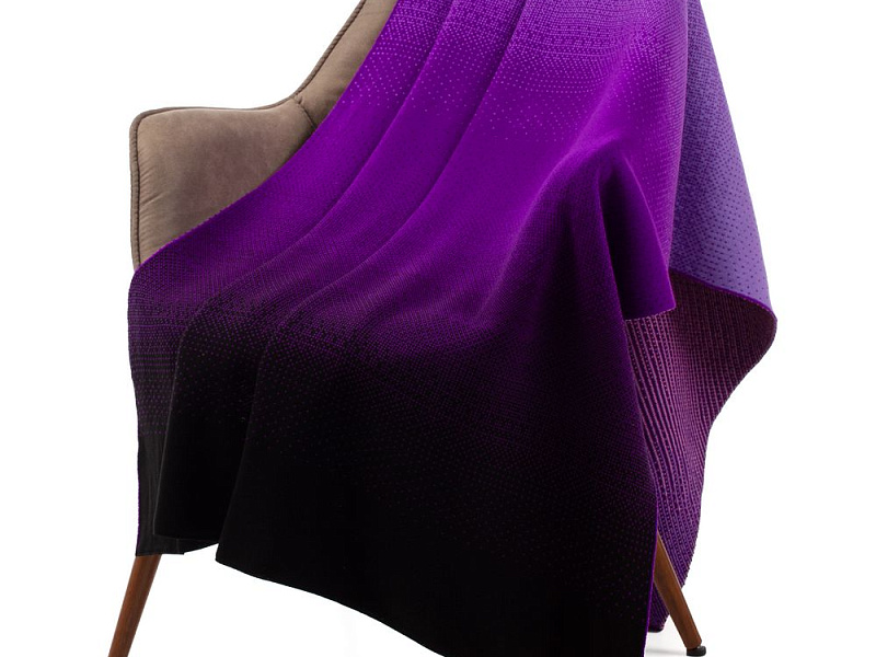 Плед Dreamshades, фиолетовый с черным