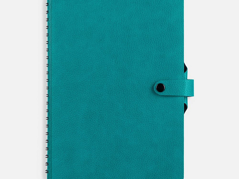 Ежедневник Strep Front на заказ, недатированный, бирюзовый
