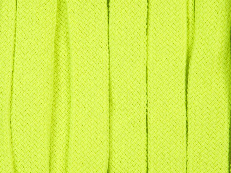 Плоский шнур Cord L, желтый неон, 120 см