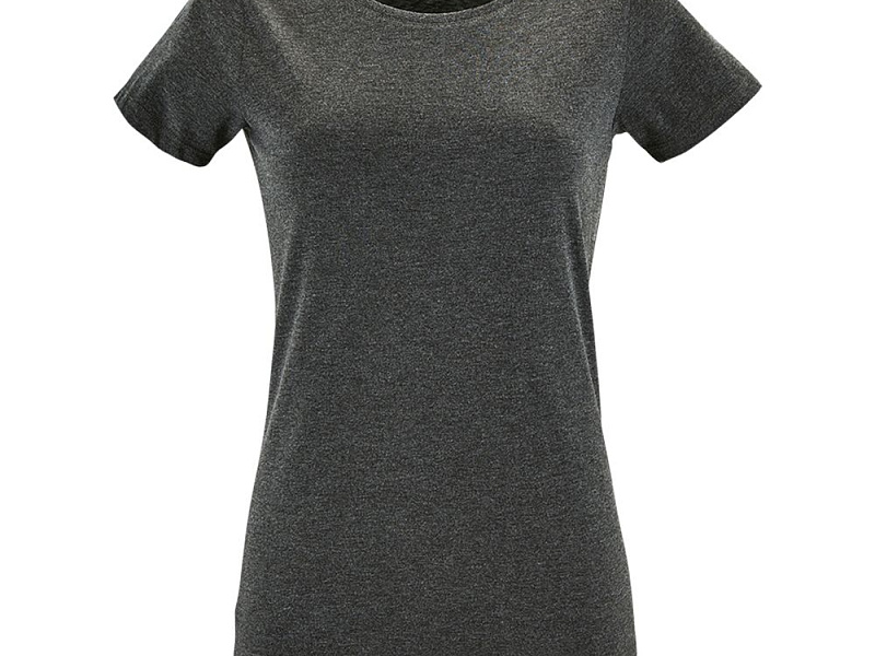 Футболка женская Regent Fit Women, черный меланж